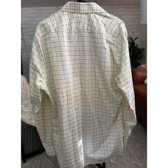 Nordstrom Wrinkle Free Smartcare Traditional FIt Plaid Dress Shirt Size 15.5 - Picture 2 of 5